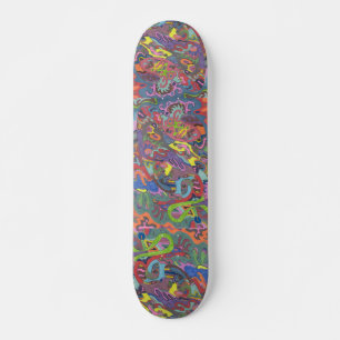 Skate Cor animada, abstrato original