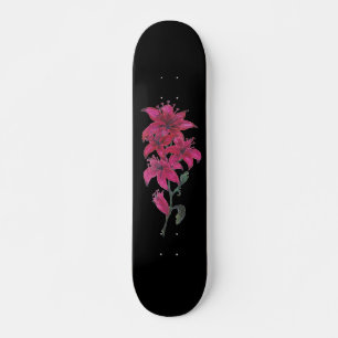 Skate Cor d'água dos lírios vermelhos