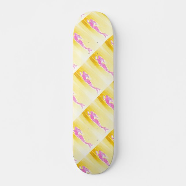 skate cor-de-rosa (Frente)