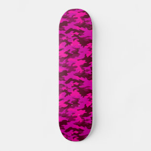 Skate cor-de-rosa das meninas de Camo