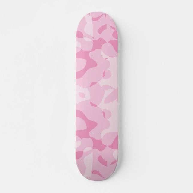 Skate cor-de-rosa de Camo (Frente)