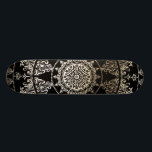 Skate Cor feita sob encomenda Dourado da mandala | da<br><div class="desc">Cor feita sob encomenda Dourado da mandala | da folha. Mandala intrincada da cor damasco com a folha de prova da folha de ouro do falso. Você pode mudar a cor do fundo a qualquer coisa que você quer. Você pode igualmente mover-se, para girar & para resize as mandalas contudo...</div>