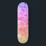 Skate Cor Moderna Verde Púrpura, Cor-de-rosa-rosa-tenra<br><div class="desc">Tendy Pink Azul Roxo Verde Moderno Colorido Abstrato Vazio com Arte Personalizada Modelo skate.</div>
