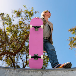 Skate Cor Sólida Neon Rosa   Clássico