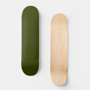 Skate Cor sólida verde-azeitona escuro