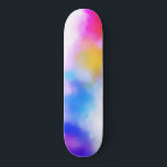 Skate Cor Vermelha Cor-de-rosa Azul Roxo Amarelo-Amarelo<br><div class="desc">Vermelho Cor-de-rosa Azul Púrpura Amarelo-Amarelo-Amarelo-Abstrato com cores Trendy Custom Vazio Skateboard.</div>