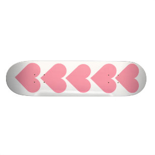 Skate Coração cor-de-rosa Skatebaord