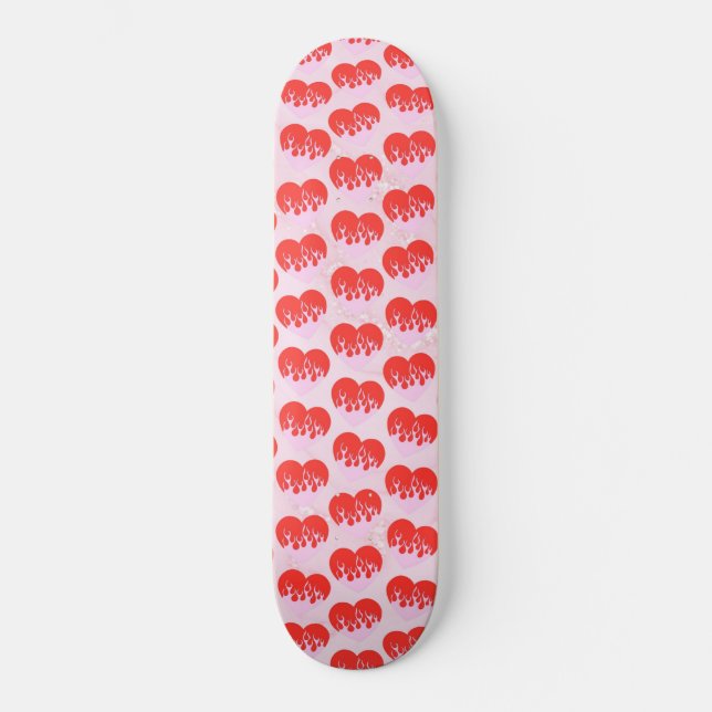 Skate Coração de Fogo (Frente)