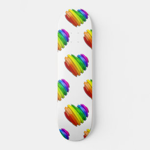 Skate Coração tridimensional escultural do SlipperyJoe b