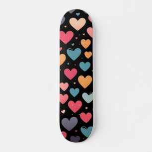 Skate Corações coloridos dia dos namorados