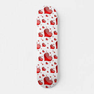 Skate Corações Vermelhos Falsos (Você Escolhe Cor De Fun