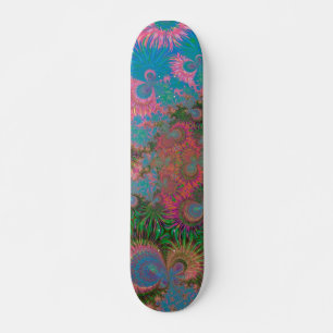 Skate Corais de Arte Abstrato
