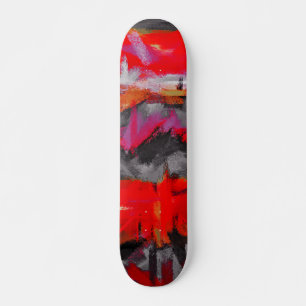 Skate Cores de pintura de abstrato
