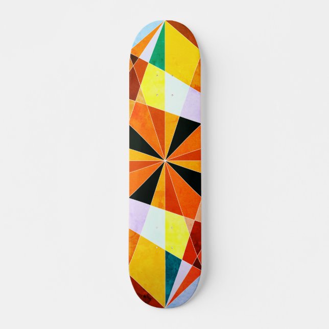 Skate Cores Quentes Legal Formas Geométricas Angulares (Frente)