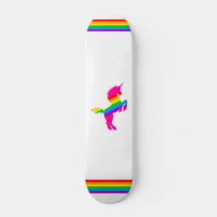 Skate COREY TIGER 80s RETRO VINTAGE UNICORN RAINBOW WHTE
