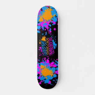 Skate Corey Tiger 80s Vintage New Wave Neon Splatter