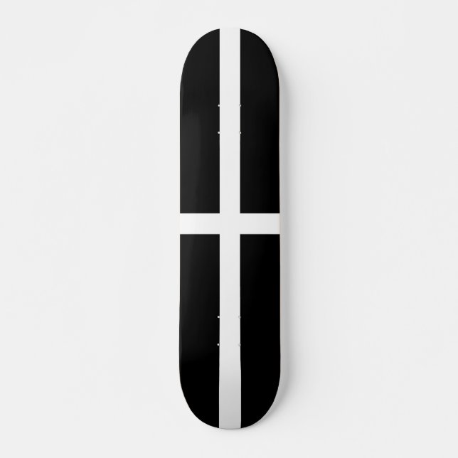 Skate Cornish Flag (Cornwall) (Condado de England, Reino (Frente)