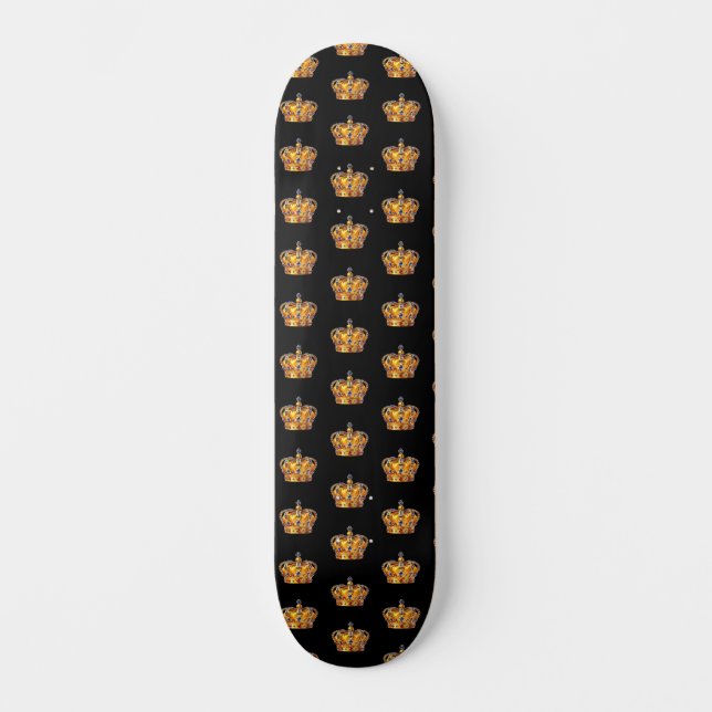 Skate Coroa dourada real (Frente)