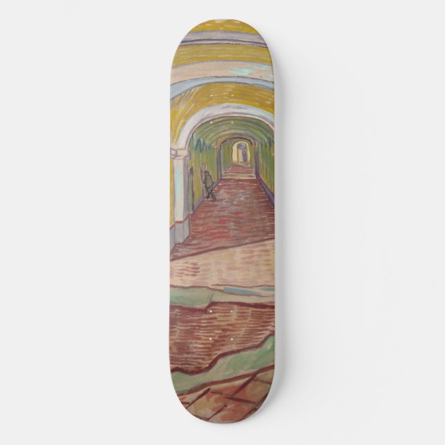 Skate Corredor no Asilo por Vincent Van Gogh (Frente)