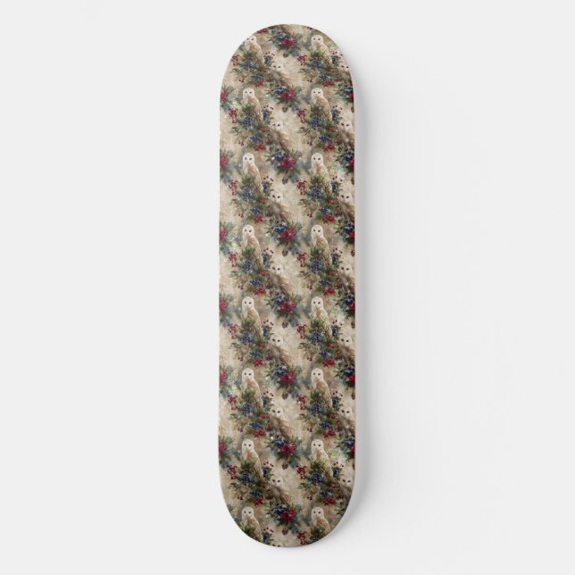 Skate Coruja Floral Enfeitiçante (Frente)