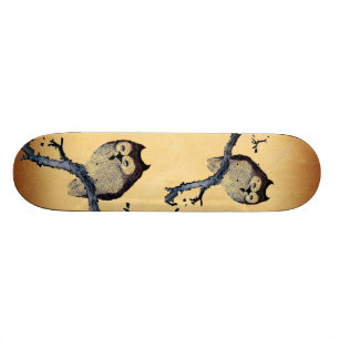 Skate Coruja sonolento do vintage