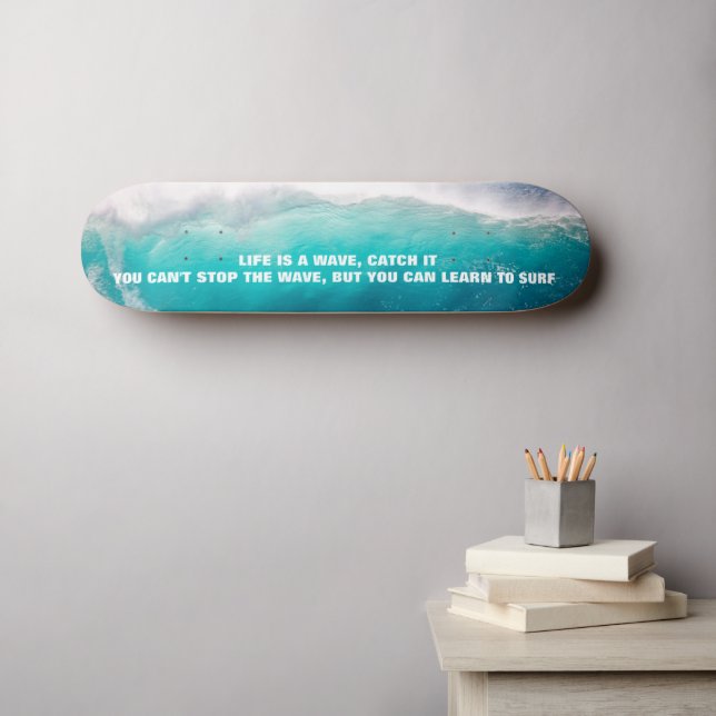 SKATE COTAÇÃO DE SURF (Arte de parede (Horz))