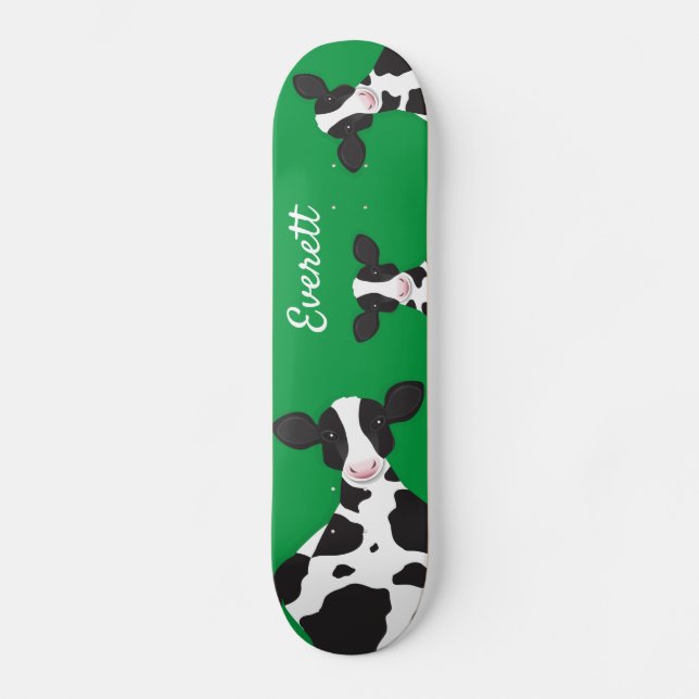 Skate Cow Green Animal Name (Frente)