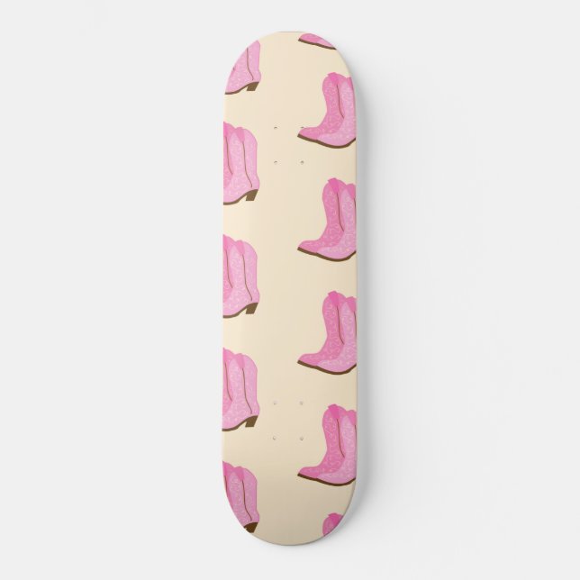 Skate Cowboy Rosa Boots Country Ranking Texas (Frente)