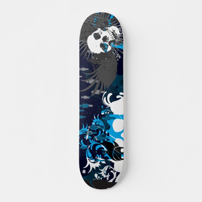 Skate Crânio azul (Frente)