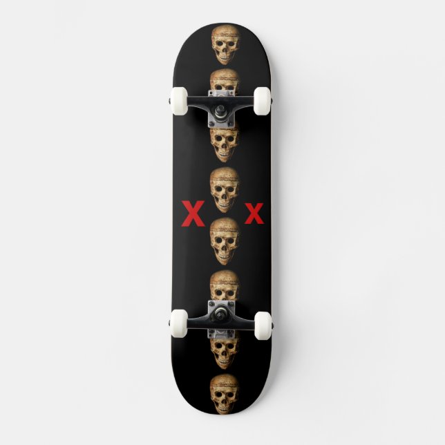 Skate Crânio de Grinning Ghoulish (Frente)
