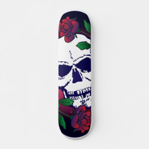 Skate Crânio e rosas