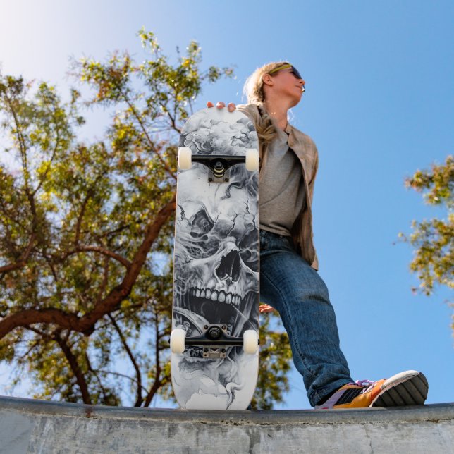 Skate Crânio Fantasma da meia-noite (Ao ar livre 1)