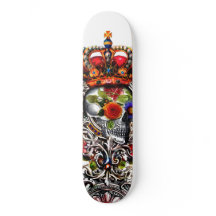 Crânio Floral Crowado