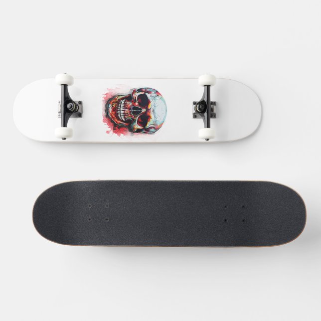 Skate Crânio Ilustrado (Horz)