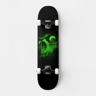 Skate Crânio Verde