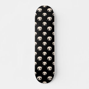 Skate Crânios de desenho com Arco estelar em fundo preto