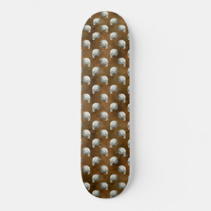 Skate Crânios Góticos em Cobre