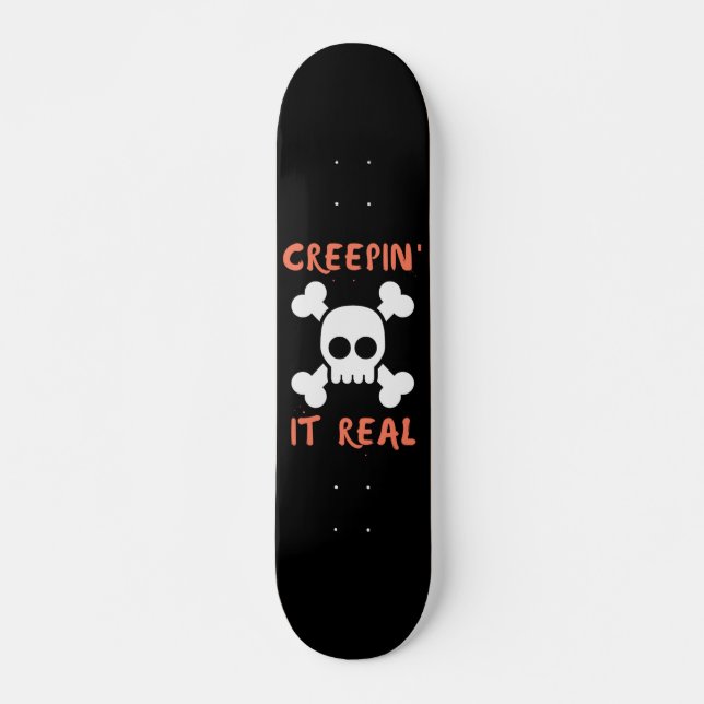 Skate Creepto do crânio real (Frente)