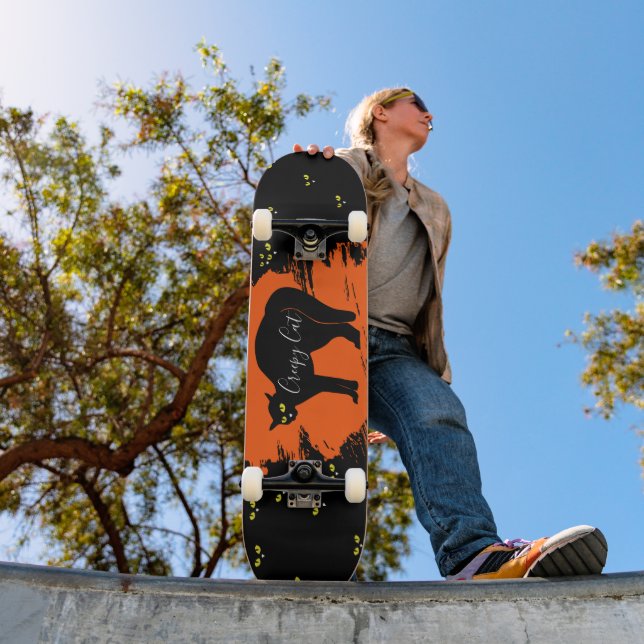 Skate Creepy Black Cat (Ao ar livre 1)