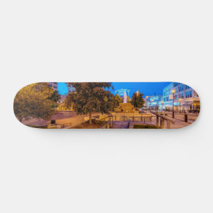Skate Crepúsculo Na Praça Central Park