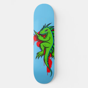 Skate Crescendo Iguana Verde Vindo O Pássaro