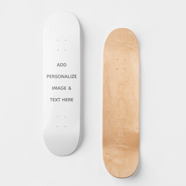 Skate Crie o seu próprio branco  (Frente)