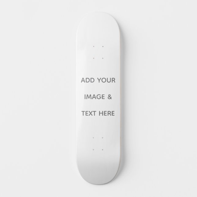 Skate Crie o Seu Próprio branco (Frente)