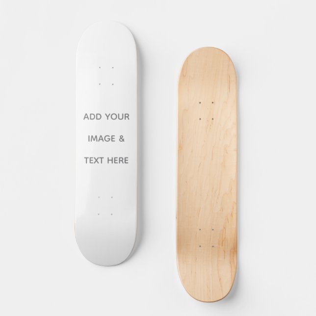 Skate Crie o Seu Próprio branco (Frente)