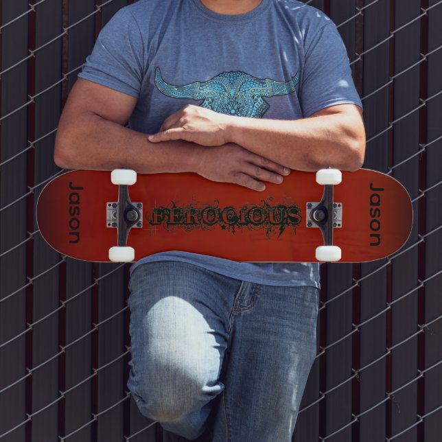 Skate Crie seu próprio vermelho e preto feroz (Ao ar livre 3)