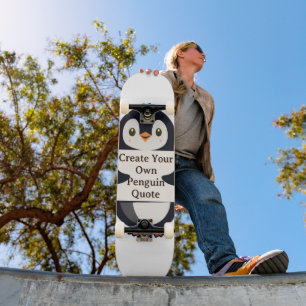 Skate Crie Sua Própria Citação de Pinguim