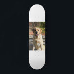 Skate Crie Sua Própria Foto De Cão De Pet<br><div class="desc">Crie seu próprio skate de fotos de cães. Adicione facilmente uma foto do seu cão de estimação para fazer um presente de aniversário ou um presente de Natal divertido para os seus filhos.</div>