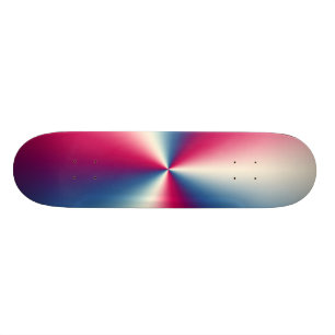 SKATE CROMO VERMELHO, BRANCO E AZUL