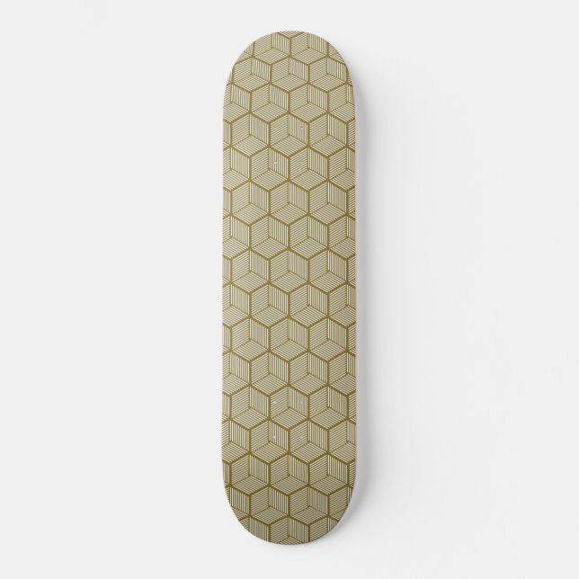 Skate Cubos com risca castanha (Frente)