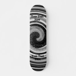 Skate curvas em preto e branco design abstrato moderno